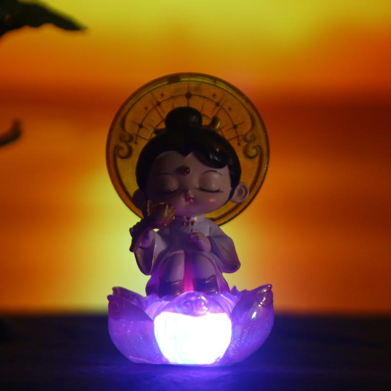 Kreative Verzierung im antiken Stil: Berg- und Meeresdesign Schreibtischdekoration - Niedliches Mädchengeschenk Blind Box