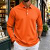 Herren Langarmhemd Button-Down-Kragen Farbe Entspannte Passform Lässig