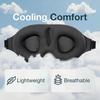 3D Contoured Sleep Mask 100% Light Blocking Eye Mask Ultra-Soft Skin-Friendly Material Breathable Eye Cover For Rest Travel Yoga