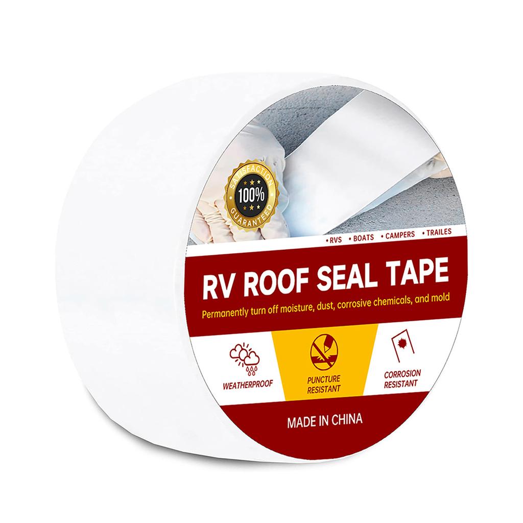 RV Roof Tape RV Roof Seal Tape Waterproof, Weather Resistant, Highly Adhesive Natural Butyl Glue for Truck Boat 5cm*15m