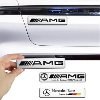 3D Metal Alloy Styling Car Emblem Body Stickers Accessories For Mercedes Benz AMG A B C E M R G S Class GLA GL CLA CES CLS SLK