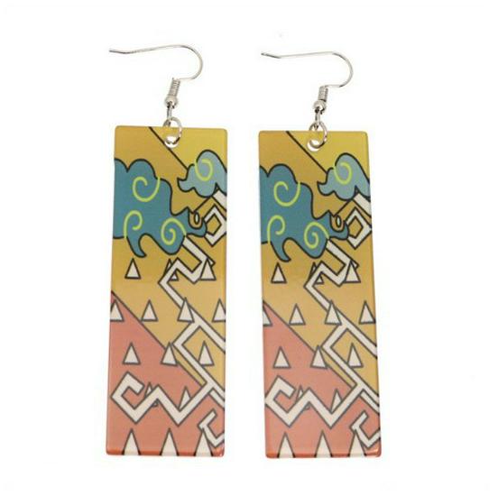 Japanese Style Demon Slayer Mutsuki Haya Female Demon Earrings