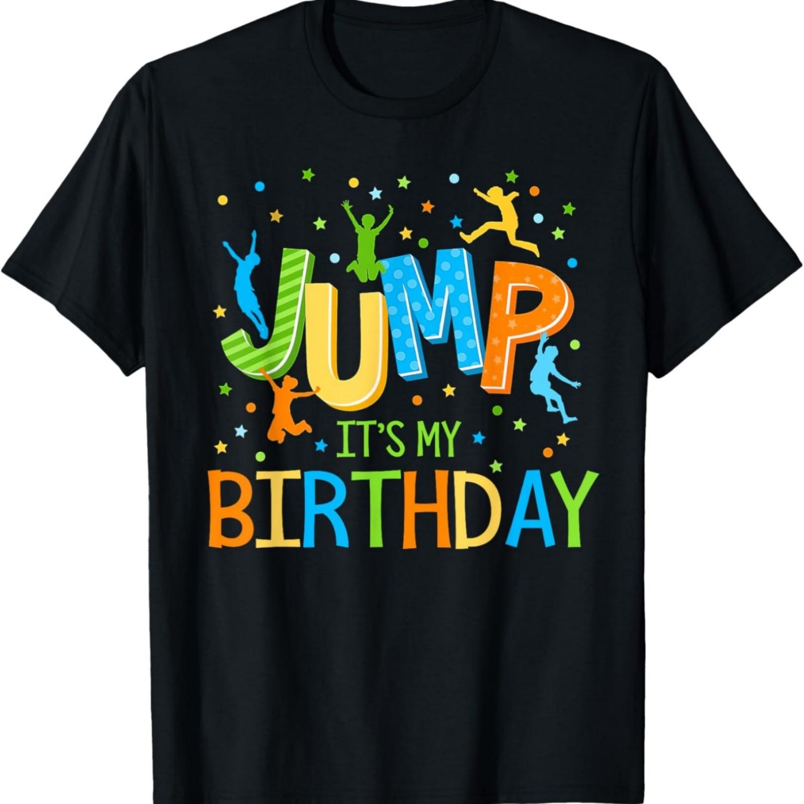 

Let s Jump It s My Birthday Trampoline Bday Matching Bounce T-Shirt XXXXXL різнокольоровий