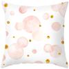 Pink Feather Pillowcase Gold Decorative Sofa Cushion Case Bed Pillow Cover Home Decor Car Cushion Cover Cute Pillow Case 45*45cm