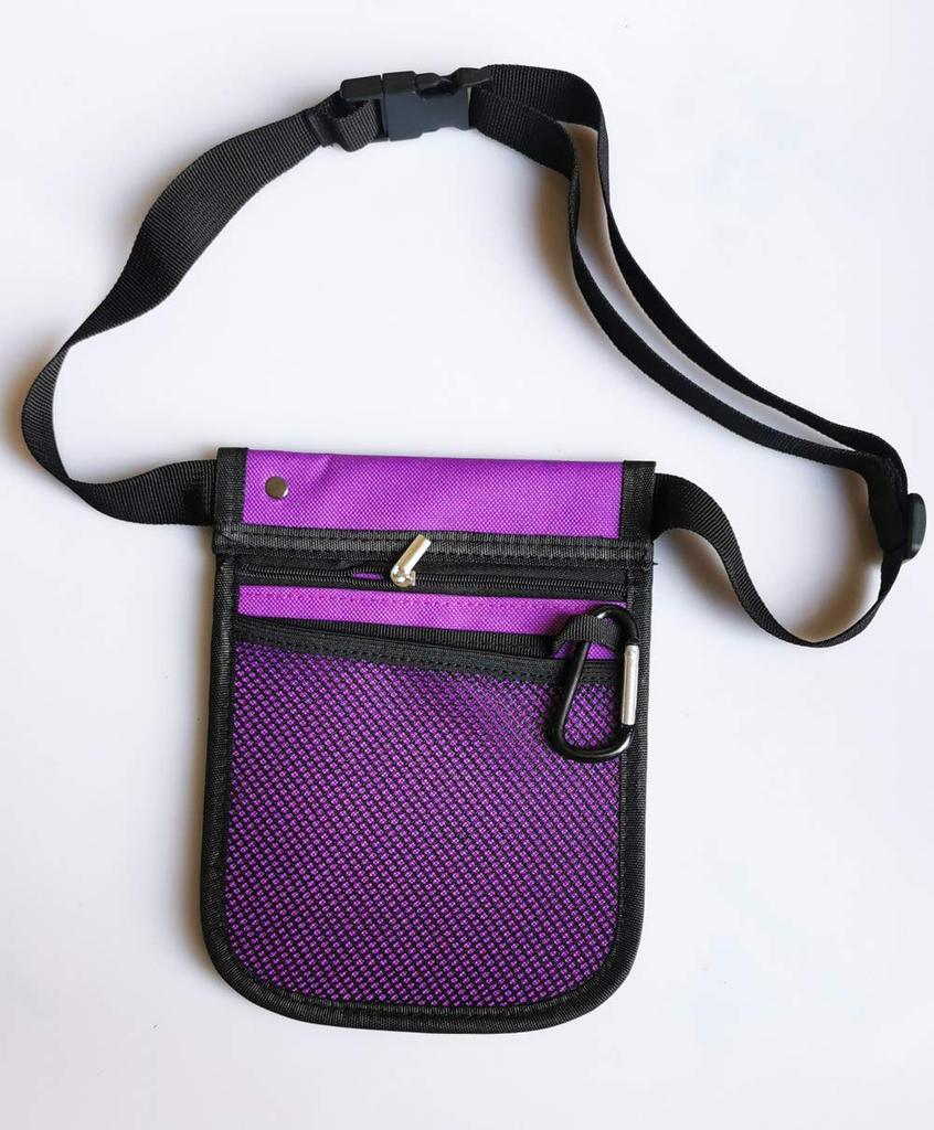 Krankenschwester Organizer Gürtel Hüfttasche Beutel Etui für medizinische Scheren Pflegeset Werkzeuge (lila)