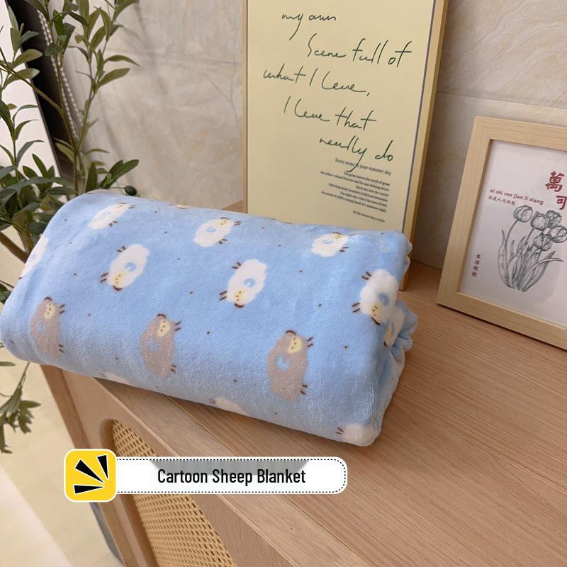 Shining Planet Girl Flannel Blanket | Warm Four Seasons Office Nap Air Conditioning Blanket