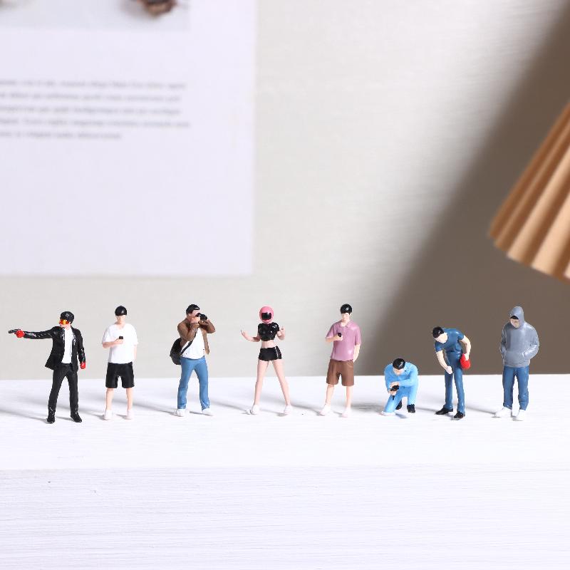 1 Pezzo 1/64 Miniatura Pographer Tavolo da Sabbia Paesaggio Mini Figura Modello Oggetti di Scena Creativo Pografia Esposizione Collezione Decorazione