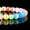 Rainbow Cat Eye Bracelet Natural Stone Beads Stretch Bracelet for Women Crystal Chakra Jewelry