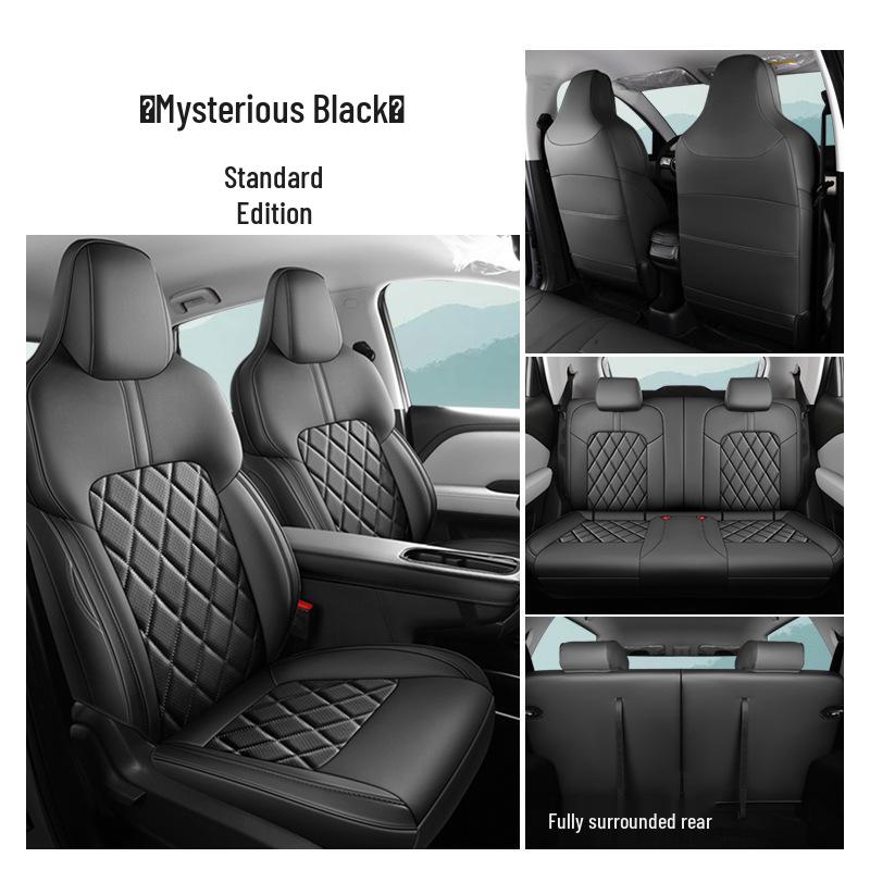 Bingo PLUS Universal Perforated Leather Car Seat Cushion for Five-Seater, All-Season.
