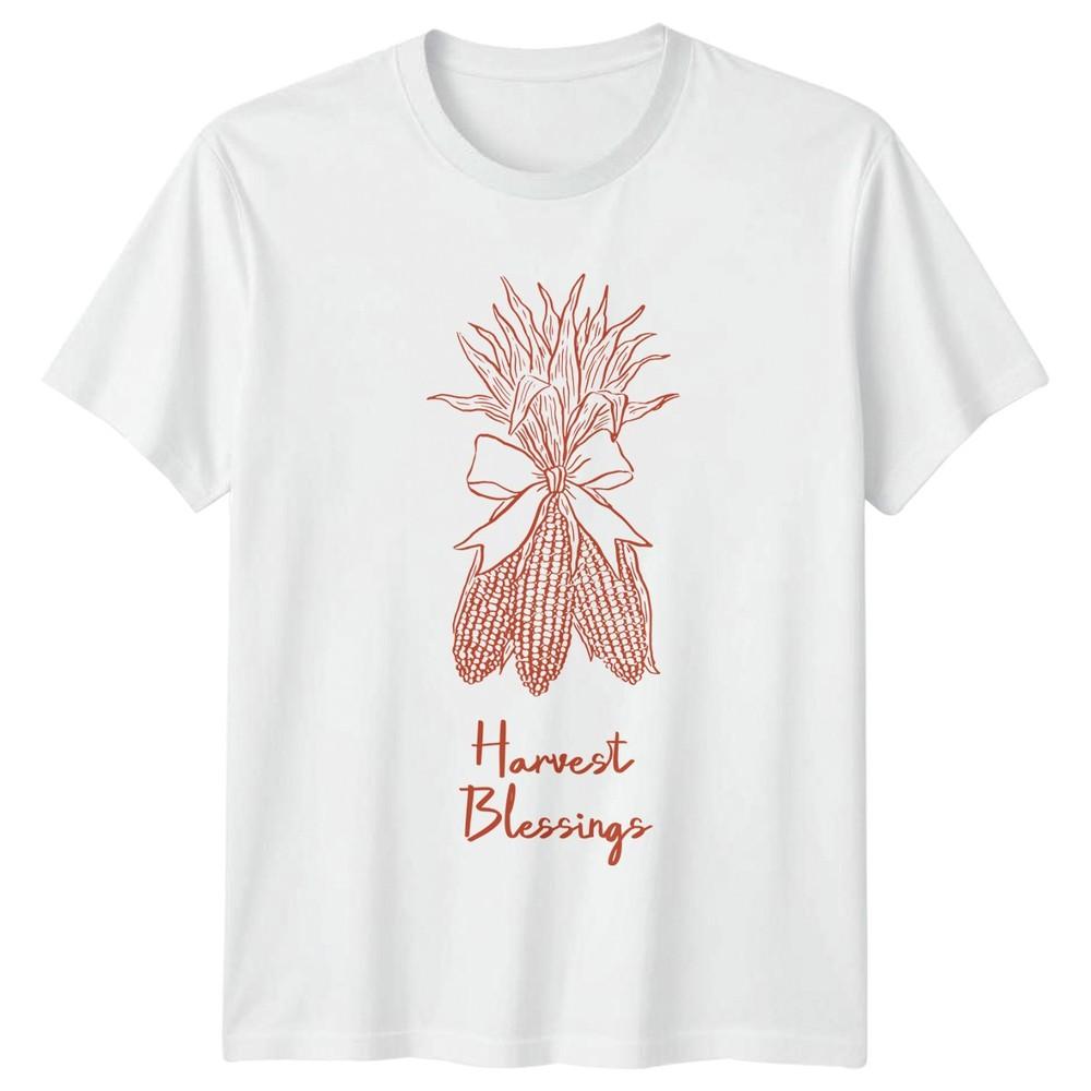 Harvest Blessings TShirt Fall Harvest Thanksgiving Gift For Him And Her S