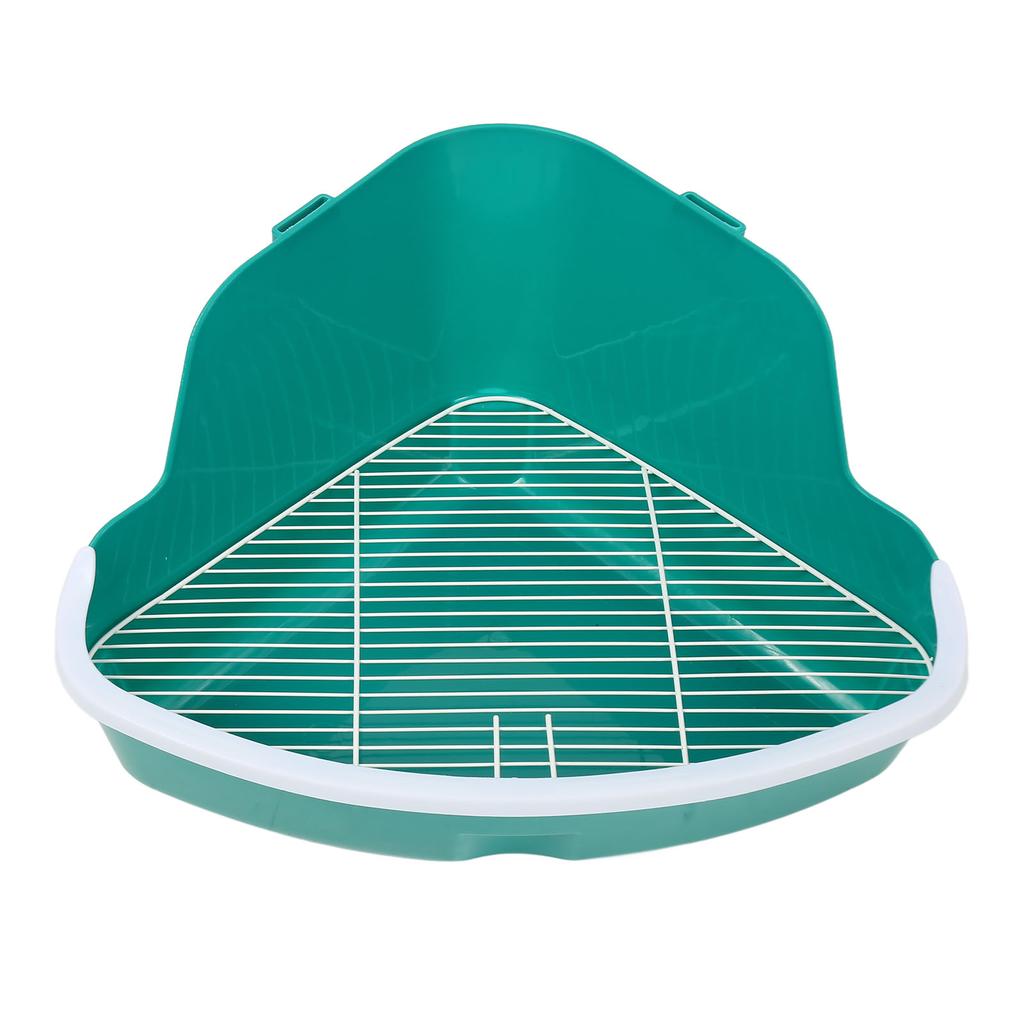 Small Animal Litter Box Fanshaped Corner Toilet Box Potty Trainer for Guinea Pigs Chinchilla Ferret Galesaur