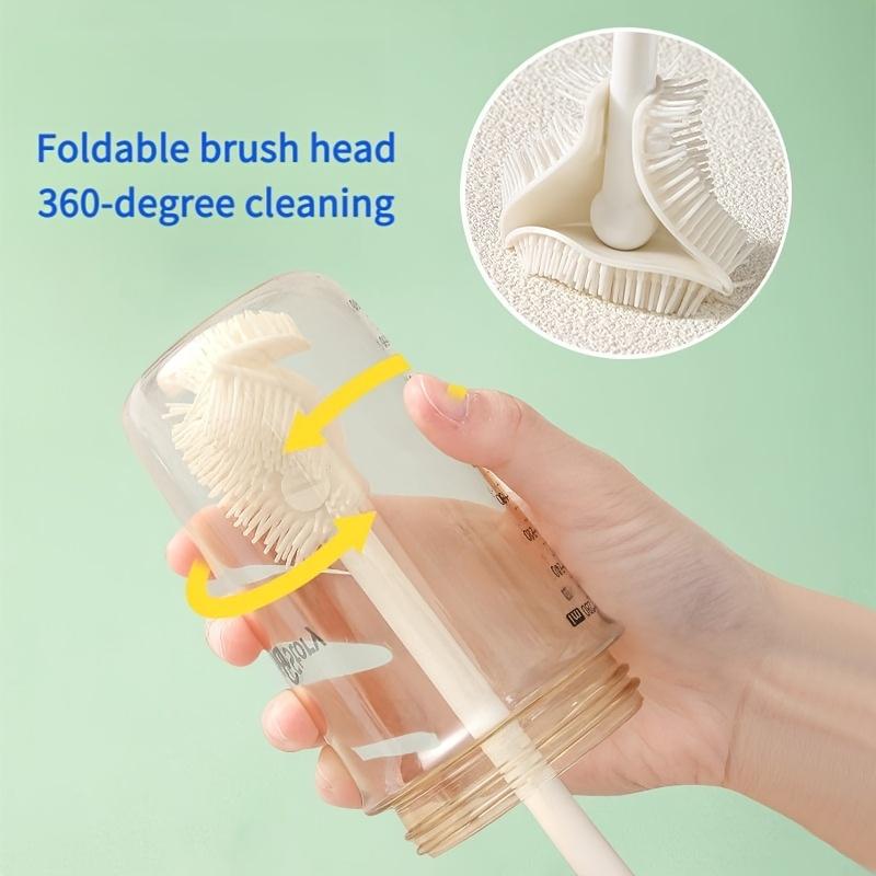 1pc Long-Handle Cup Brush - Flexible Deep Cleaning Brush, Suitable for Water Bottles, Scratch-Resistant Cleaning Brush