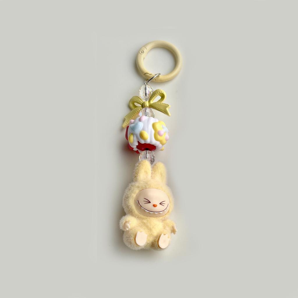 Flocking Mini Baby-free Keychain Vinyl Cute Baby Walking Bag Mobile Phone Pendant Cute Pendant