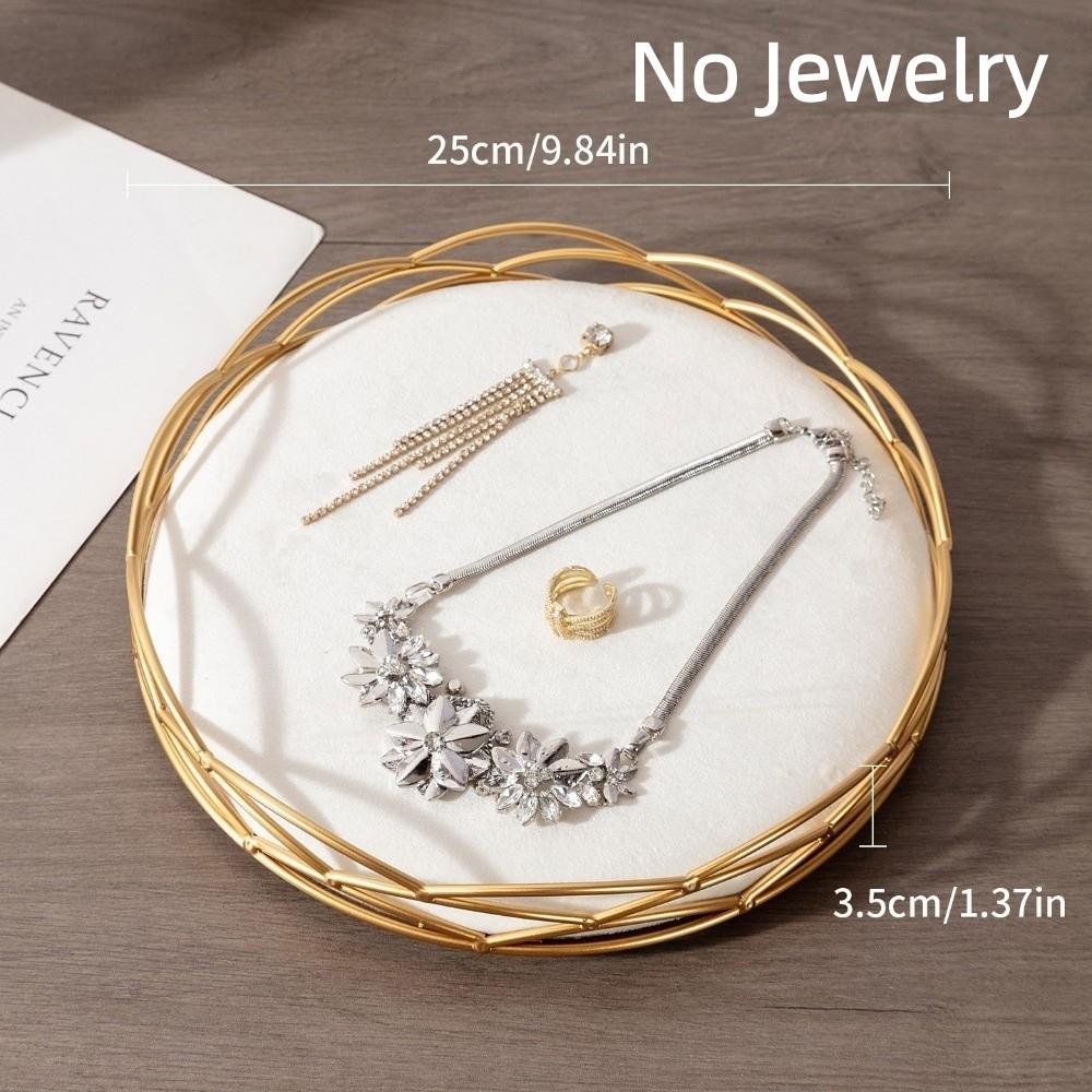 Crown Shaped Necklace Display Holder Metal Base Jewelry Organizer Store Window Display