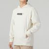 PUMA Solid Color Front Print Letter Logo Hoodie Long Sleeve Men Tops White 846547-73
