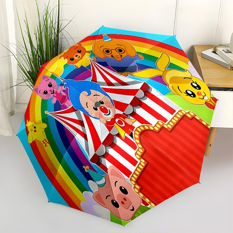 

Circus AnimalsThemed Automatic Opening and Closing Umbrella 8 Ribs, Suitable for Leisure and Going Out, Outdoor Accessory, Gothic Style, F