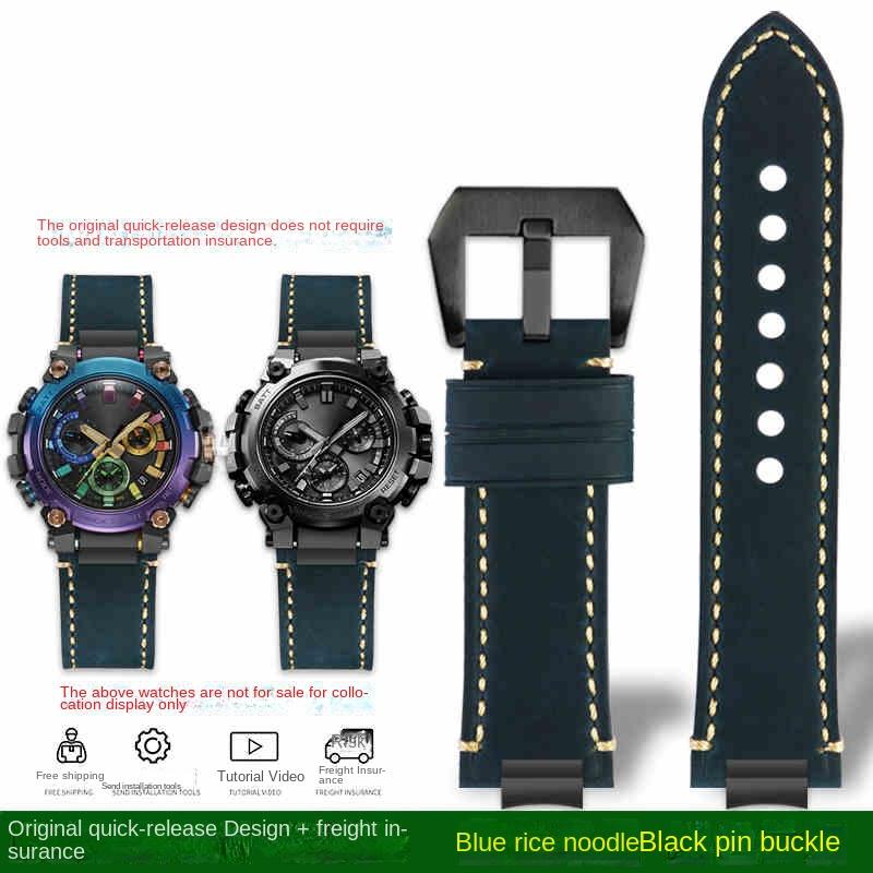 Schnellwechsel MTG B3000 Retro Leder Uhrenarmband Für Casio MTG-B3000B/BD Edelstahl Adapter Herren Rindsleder Uhrenarmband