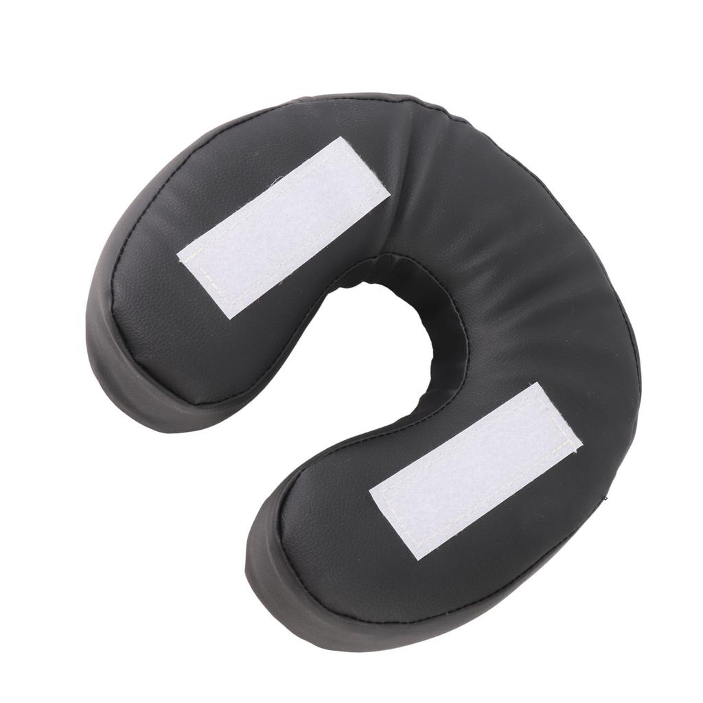 U Shaped Face Pillow Massage Face Cradle Cushion Massage Bed Pillow for Beauty Salon Black
