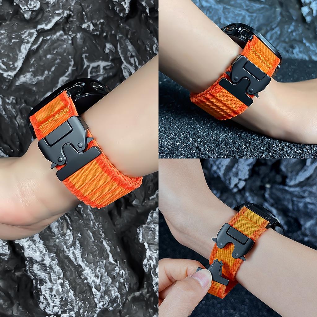 Nylonový námořnický řemínek pro Samsung Galaxy Watch Ultra 2025/7 47mm Prodyšný pásek Parachute přezka Pro Galaxy Ultra 47mm Náramek