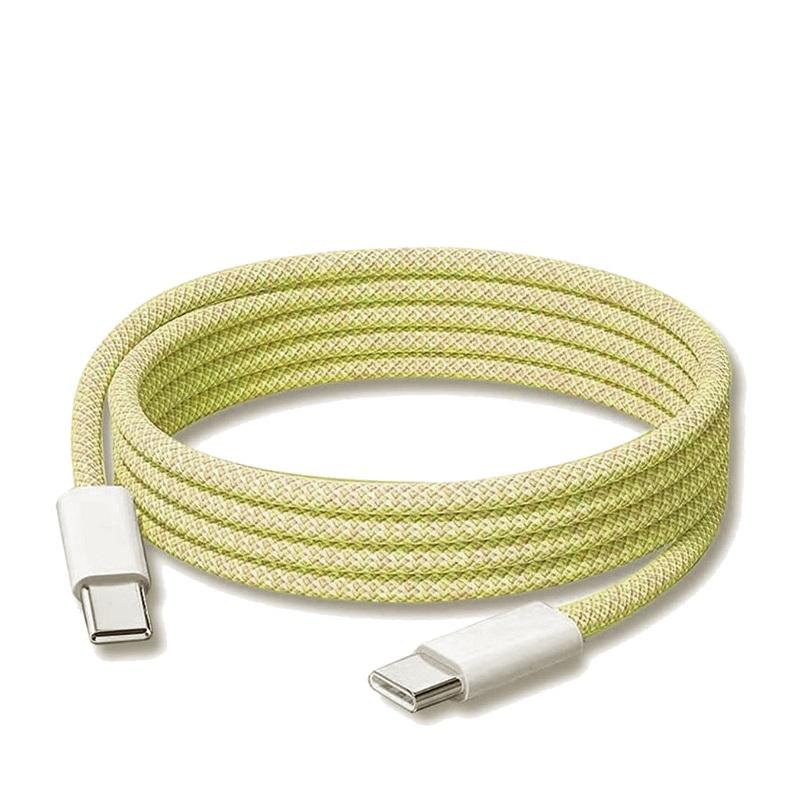 

5pcs/10pcs PD 60W Fast Charging USB C to Type C Cable Colorful Weaving Cable for Apple iPhone 16/15 pro Huawei Xiaomi Samsung 1m 5pcs жёлтый