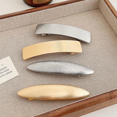 Vintage Retro Geometric Hair Barrettes for Women Girls , Minimalist Metal French Hair Clips Hairpins Spring Hair Accessories
