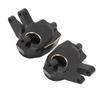 2pcs Steering Knuckles Brass Black Front Steering Knuckles Inner Covers for Capra for SCX10 III 1/10 RC Car