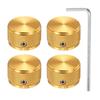 Uxcell Aluminum Potentiometer Universal Volume Tone Control Knob for Diamond 4-Piece Knob, 1/4" (6mm) Guitar, Bass, 5/8"