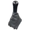 För VW Polo 9N 9N2 2002 2003 2004 2005 2006 2007 2008 2009 2010 Sedan 5/6 Växlad Växelspaksknopp Damask Läder Stövelskydd Fodral