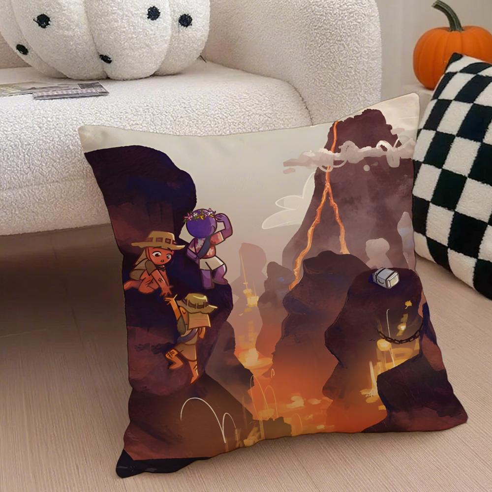 P-Peak Cushion Cover Linen Pillow Case Soft Breathable Protective Couch Room Decoration