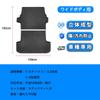 RAWAKORW Toyota Hiace 200 Serie Gepäckmatte Wide Body 1 Typ 2 Typ 3 Typ 4 Typ 5 Typ 6 Kofferraummatte Gummi Cargo Matte TPO Material 3D geformter Kofferraum