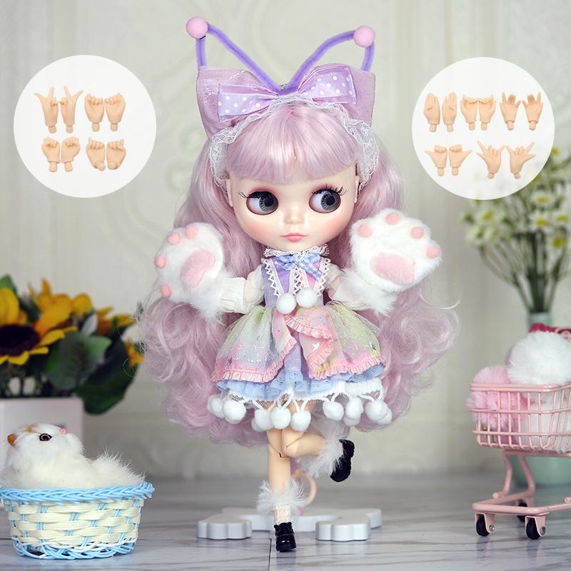 

Кукла ICY DBS Blyth 1/6, аниме-кукла, шарнирное тело, белая кожа, глянцевое лицо, специальный комплект с одеждой, обувью и руками, 30 см, игрушка BJD full set with hands