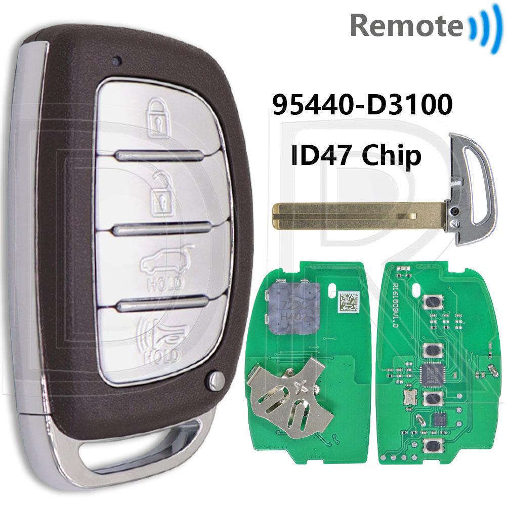 Great ID47 Chip 433MHz 95440-D3000/D3010/D3100/D7000/D7100 Car Key For Hyundai Tucson 2014-2020