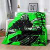 Gangsta Anime Nicolas Brown Print Soft Flannel Throw Blanket Lightweight Warm Sofa Couch Bed Home Decor Cover