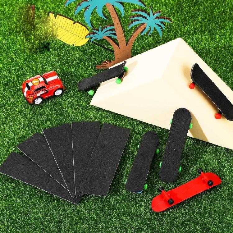 10 Sheet Skateboard Longboards Accessories Nonslip Grip Tape for Fingerboards Nonslip Mat Finger Skateboard Grip Tape