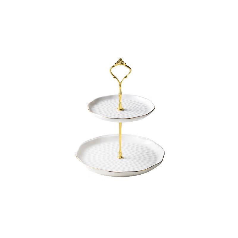 Nordic Light Luxury Ceramic Lace Dessert Plate