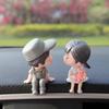 Adorable Kissing Couple Car Ornaments - Cute Interior Decorations for Cars