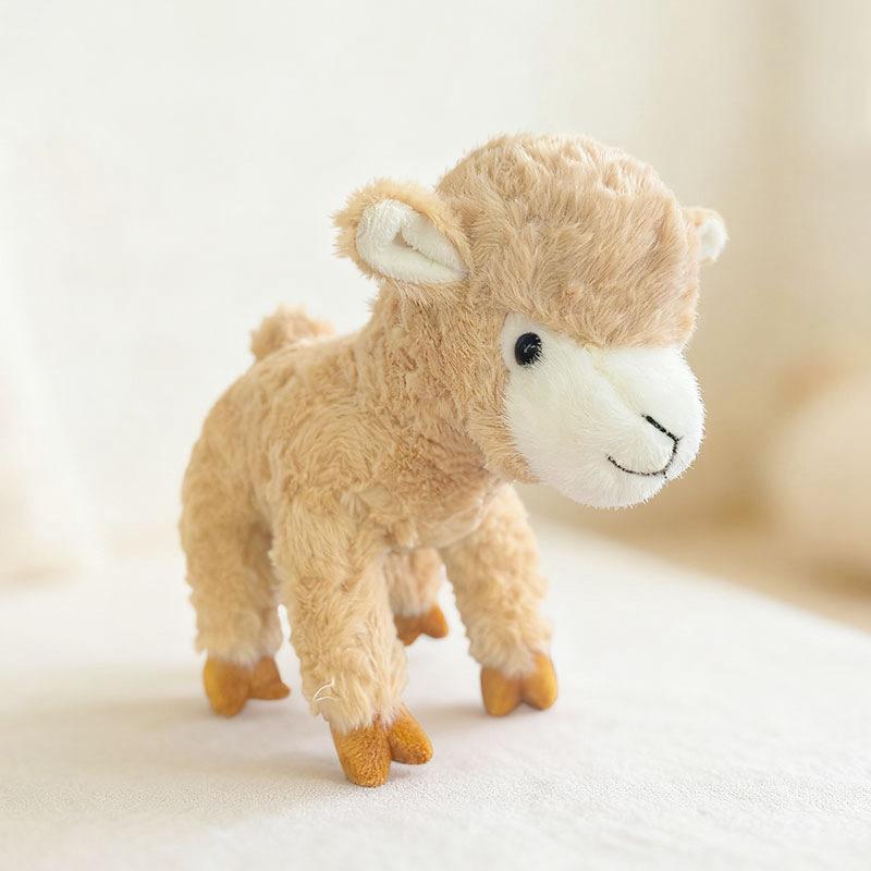 Cute Simulated White Lamb Doll Plush Toy Alpaca Doll Children Soothing Rag Doll Birthday Gift