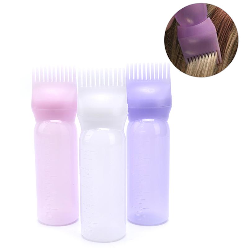 120Ml Hair Dye Applicator Brush Hair Washing Empty Bottle Comb Styling Tool