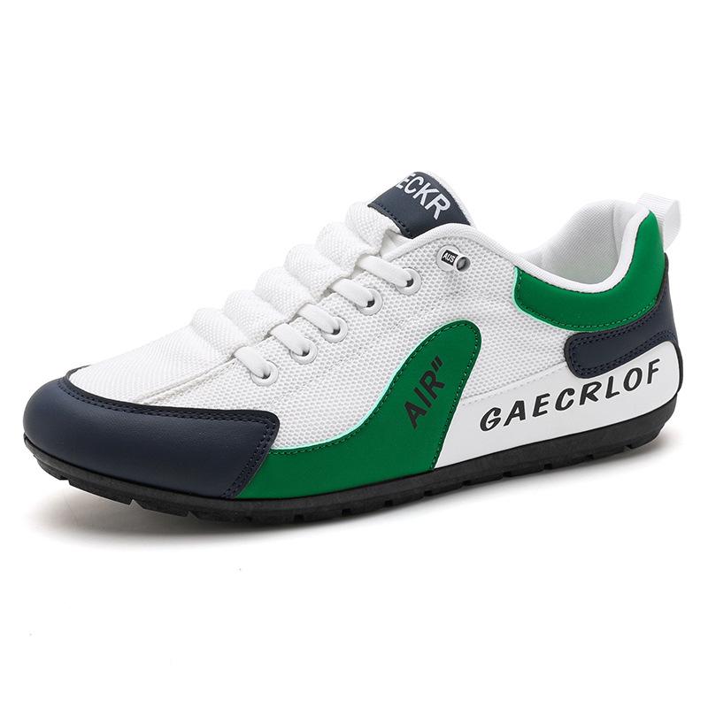 Men's Casual Shoes Spring and Summer New Breathable Cloth Trend Contrasting Color Cover Foot Pedal Sports Shoes Student Single Shoes