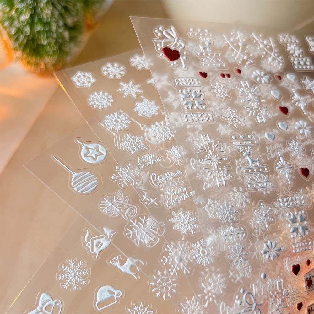 Nail Accessories Christmas Snowflake Nail Stickers Christmas Nail Decorations  Christmas Party