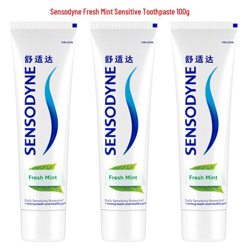Sensodyne Fresh Mint Sensitive Toothpaste (3 x 100g)