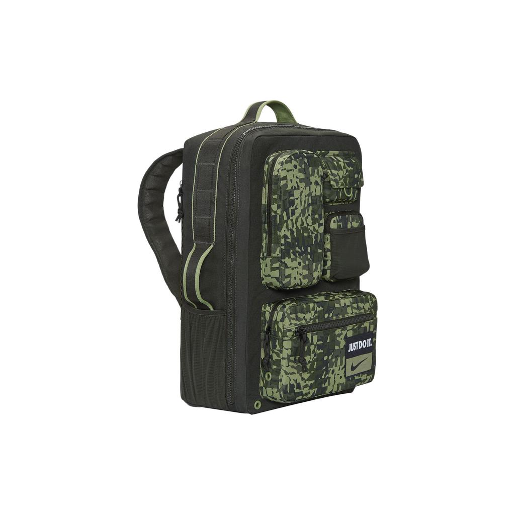 Nike Polyester Backpack Regular Men's Green & Black DQ5224-355