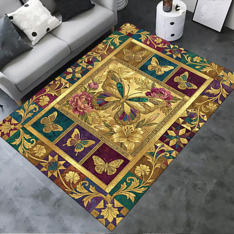 2025 New Butterfly Decoration Carpet Rug for Living Room Bedroom Home Sofa Decoration,Kids play Non-slip Floor Mat31