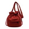 Simple Drawstring Bag Commute Nylon Handbag Portable Shoulder Bag  Outdoor