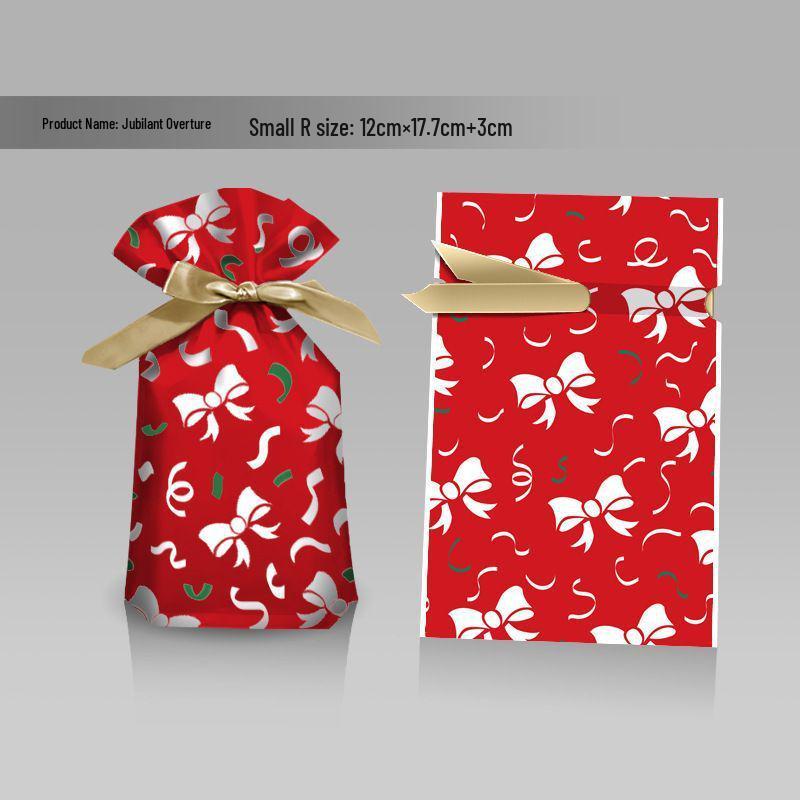 

Рождественский подарочный пакет с яблоком, леденцами для ушей, нугой, печеньем с лентой-снежинкой для детей 50 pcs Enthusiast