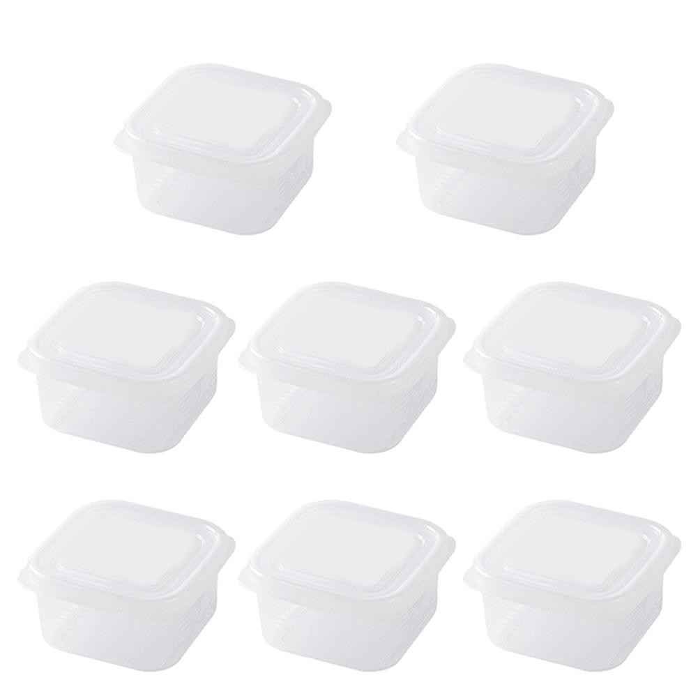 8 Compartment Refrigerator Box Set Space-saving Box Space-saving Containers 32*32*24cm Refrigerator Storage Box