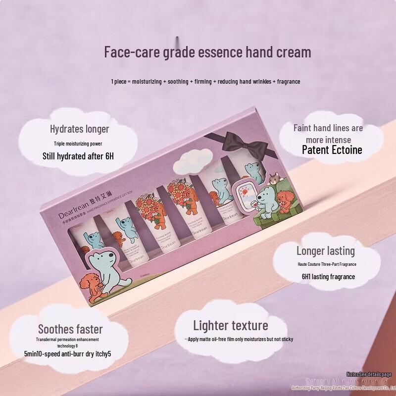 Dear Ilearn & eteecy Fragrance Hand Cream Gift Set (6x10ml, 10 Boxes)