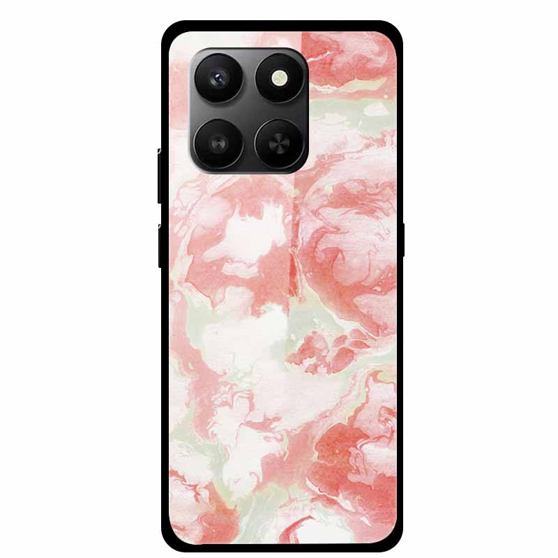 Glass Back Cover For Honor 200 Pro 5G Case Marble Hard Tempered Glass Case For Honor play 10T 400 Smart 5G Case 6.77" Shell Para