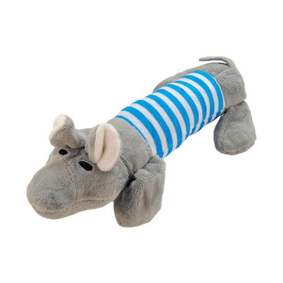 Plüschtier Hundespielzeug Quietschendes Schwein Ente Elefant Hundekauspielzeug Süßes Stofftier Zahnungsspielzeug für Hunde Welpen Beißspielzeug Tauziehen