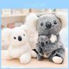 Entzückende Koala-Bären-Stofftiere mit sitzender Mutter und Baby-Stoffpuppen